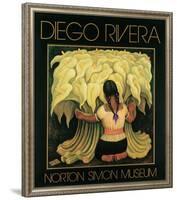The Flower Seller, c.1942-Diego Rivera-Framed Art Print