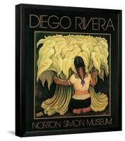 The Flower Seller, c.1942-Diego Rivera-Framed Art Print