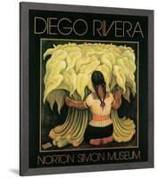 The Flower Seller, c.1942-Diego Rivera-Framed Art Print