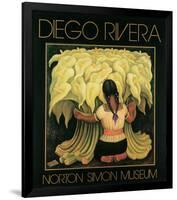 The Flower Seller, c.1942-Diego Rivera-Framed Art Print