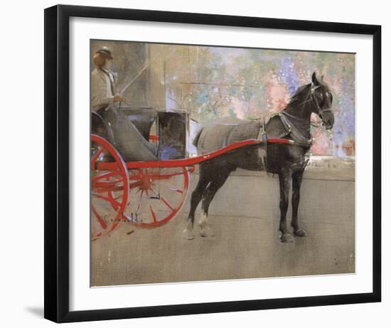 The Flower Shop-Joseph Crawhall-Framed Premium Giclee Print