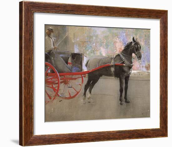 The Flower Shop-Joseph Crawhall-Framed Premium Giclee Print