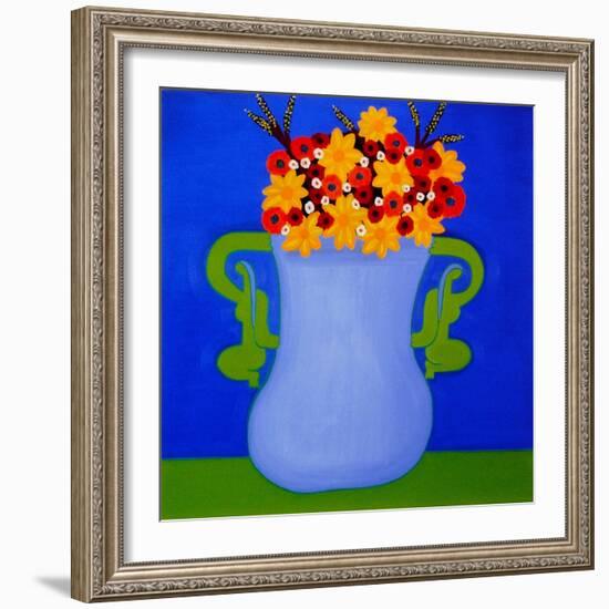 The Flower Vase, 1999 (Oil on Linen)-Cristina Rodriguez-Framed Giclee Print