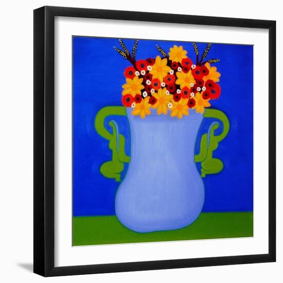 The Flower Vase, 1999 (Oil on Linen)-Cristina Rodriguez-Framed Giclee Print