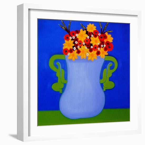 The Flower Vase, 1999 (Oil on Linen)-Cristina Rodriguez-Framed Giclee Print