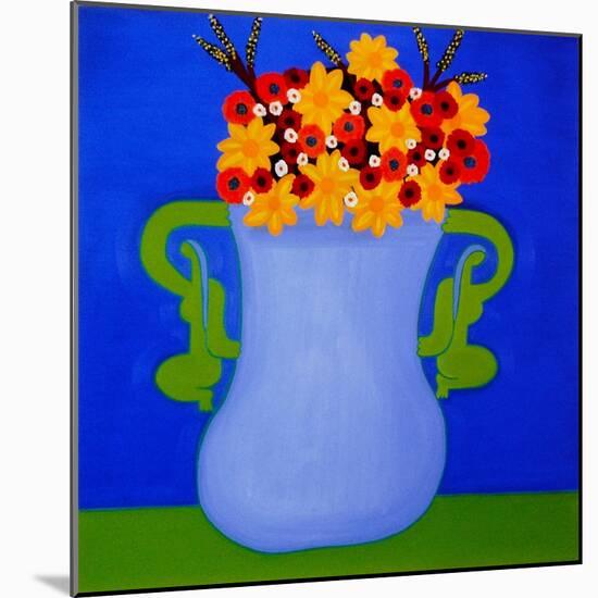 The Flower Vase, 1999 (Oil on Linen)-Cristina Rodriguez-Mounted Giclee Print