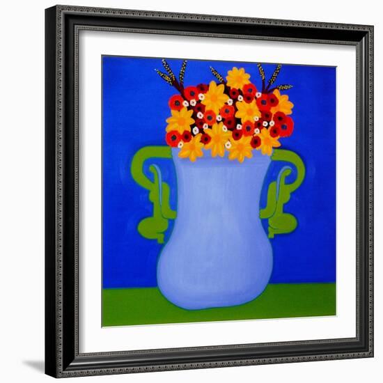 The Flower Vase, 1999 (Oil on Linen)-Cristina Rodriguez-Framed Giclee Print