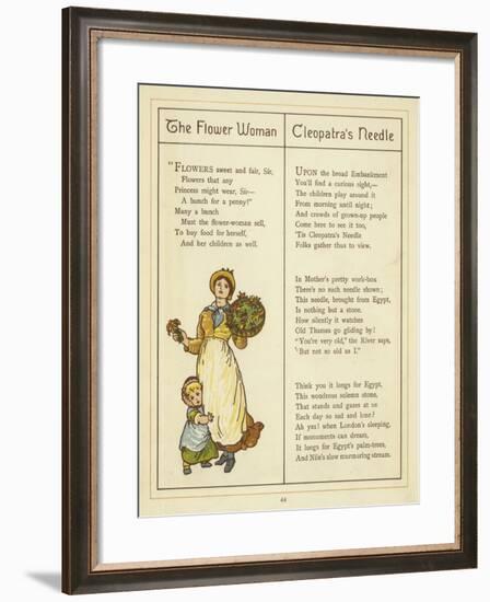 The Flower Woman-Thomas Crane-Framed Giclee Print