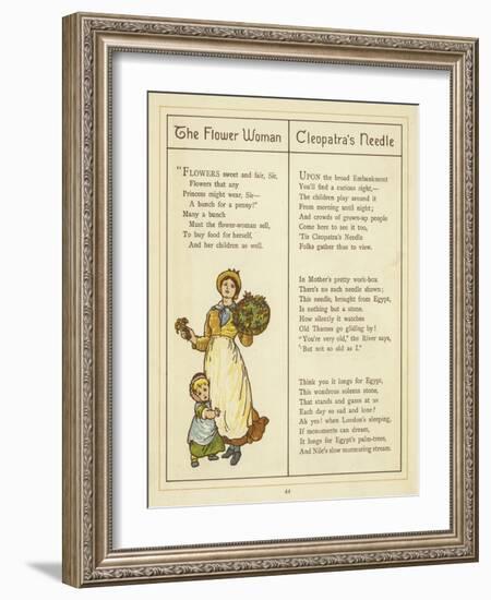 The Flower Woman-Thomas Crane-Framed Giclee Print