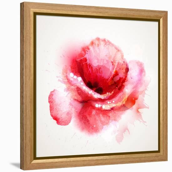The Flowering Red Poppy-artant-Framed Stretched Canvas
