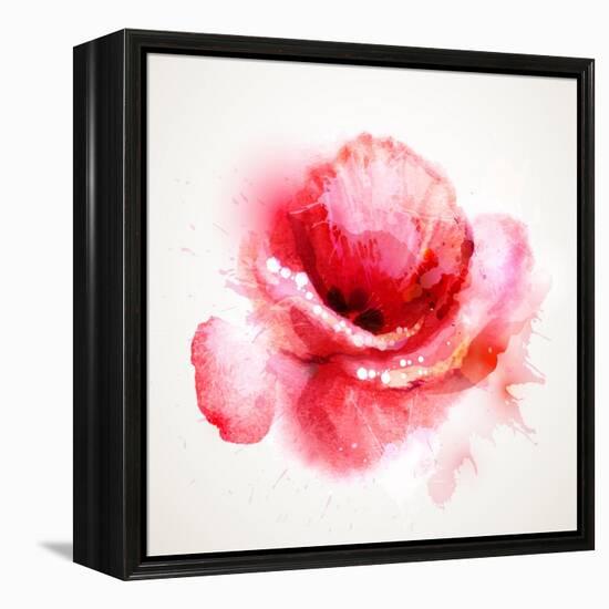 The Flowering Red Poppy-artant-Framed Stretched Canvas