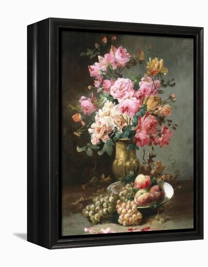 The Flowers and Fruits of Summer-Alfred Godchaux-Framed Premier Image Canvas