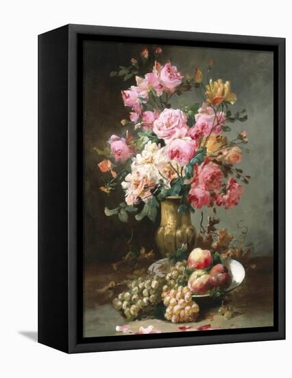 The Flowers and Fruits of Summer-Alfred Godchaux-Framed Premier Image Canvas