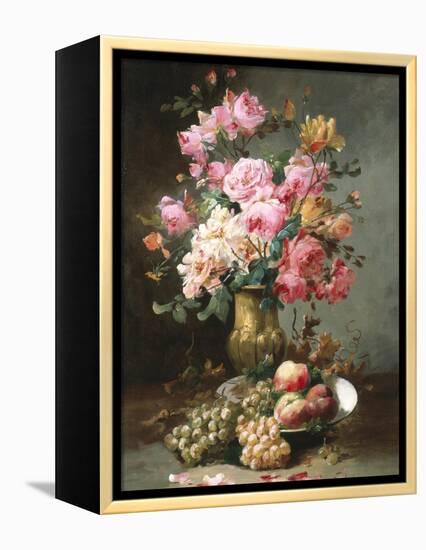 The Flowers and Fruits of Summer-Alfred Godchaux-Framed Premier Image Canvas