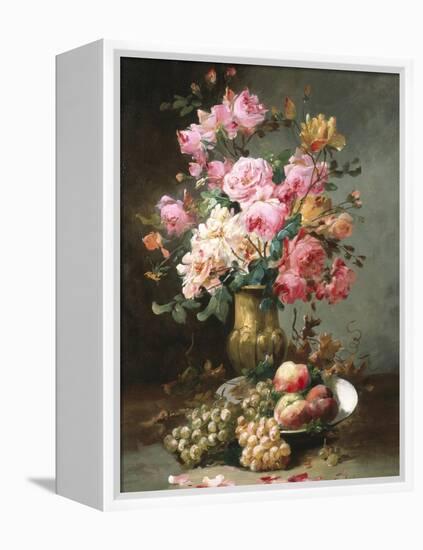 The Flowers and Fruits of Summer-Alfred Godchaux-Framed Premier Image Canvas