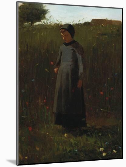 The Flowers of the Field-Winslow Homer-Mounted Giclee Print