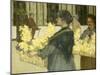 The Flowersellers, Argyle Street, Glasgow, 1915-John Smellie-Mounted Giclee Print