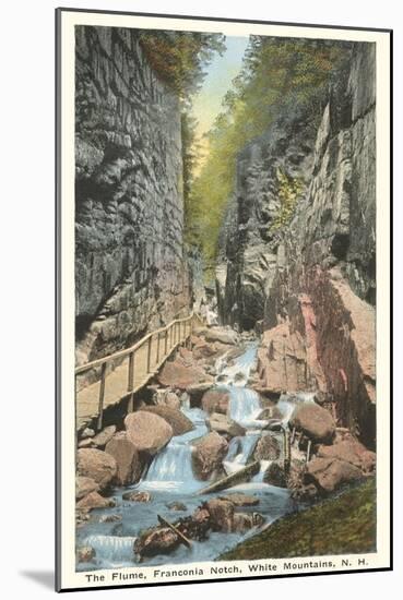 The Flume, Franconia Notch, New Hampshire-null-Mounted Art Print