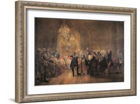 The Flute Concert, 1852-Adolph Friedrich Erdmann von Menzel-Framed Giclee Print