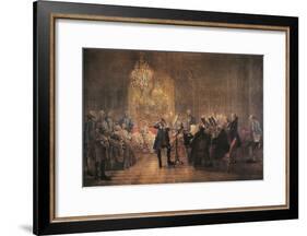 The Flute Concert, 1852-Adolph Friedrich Erdmann von Menzel-Framed Giclee Print