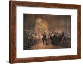 The Flute Concert, 1852-Adolph Friedrich Erdmann von Menzel-Framed Giclee Print