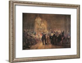 The Flute Concert, 1852-Adolph Friedrich Erdmann von Menzel-Framed Giclee Print