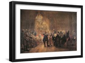 The Flute Concert, 1852-Adolph Friedrich Erdmann von Menzel-Framed Giclee Print