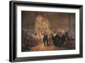 The Flute Concert, 1852-Adolph Friedrich Erdmann von Menzel-Framed Giclee Print