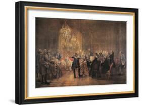 The Flute Concert, 1852-Adolph Friedrich Erdmann von Menzel-Framed Giclee Print