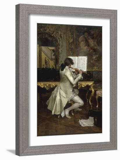 The Flute Player-Charles Bargue-Framed Giclee Print