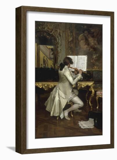 The Flute Player-Charles Bargue-Framed Giclee Print