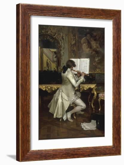 The Flute Player-Charles Bargue-Framed Giclee Print