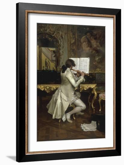 The Flute Player-Charles Bargue-Framed Giclee Print