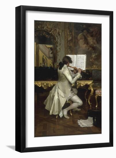 The Flute Player-Charles Bargue-Framed Giclee Print