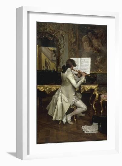 The Flute Player-Charles Bargue-Framed Giclee Print