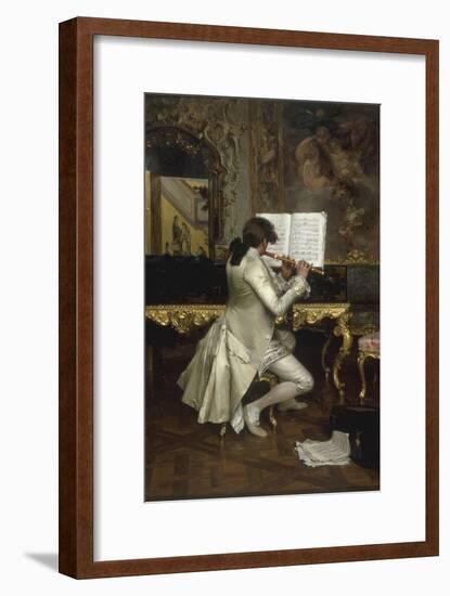 The Flute Player-Charles Bargue-Framed Giclee Print