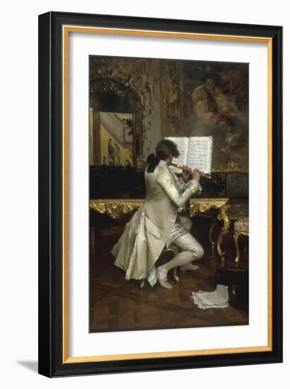 The Flute Player-Charles Bargue-Framed Giclee Print