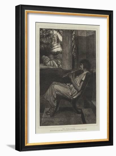 The Flute Player-Sir Lawrence Alma-Tadema-Framed Giclee Print