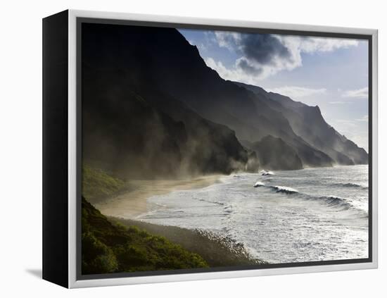 The Fluted Ridges of the Na Pali Coast on the North Shore of Kauai, Hawaii No.2-Sergio Ballivian-Framed Premier Image Canvas