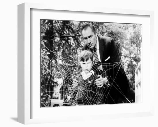 The Fly, Charles Herbert, Vincent Price, 1958, Spider Web-null-Framed Photo