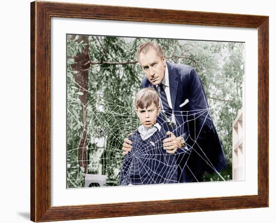 The Fly, Charles Herbert, Vincent Price, 1958-null-Framed Photo
