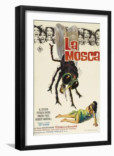 The Fly, Spanish Movie Poster, 1958-null-Framed Art Print