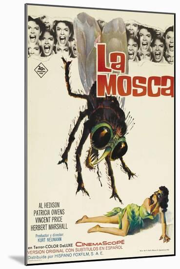 The Fly, Spanish Movie Poster, 1958-null-Mounted Art Print