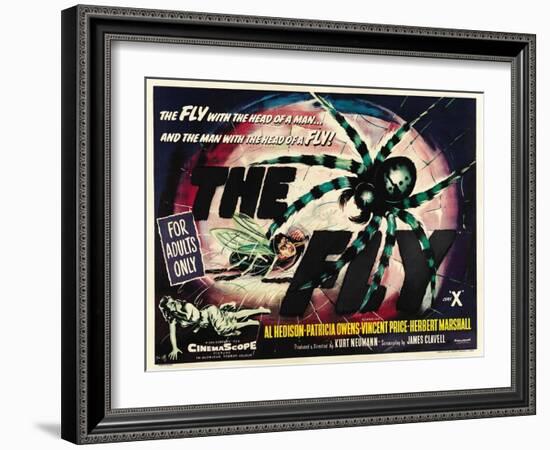 The Fly, UK Movie Poster, 1958-null-Framed Art Print