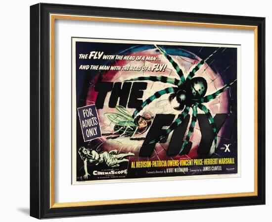 The Fly, UK Movie Poster, 1958-null-Framed Art Print