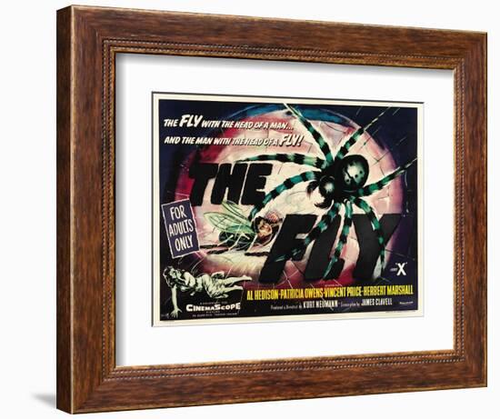 The Fly, UK Movie Poster, 1958--Framed Art Print