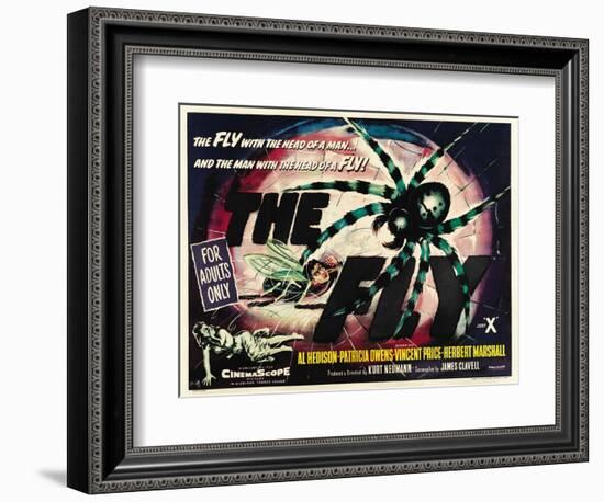 The Fly, UK Movie Poster, 1958-null-Framed Premium Giclee Print