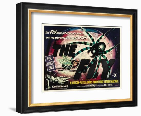 The Fly, UK Movie Poster, 1958-null-Framed Premium Giclee Print