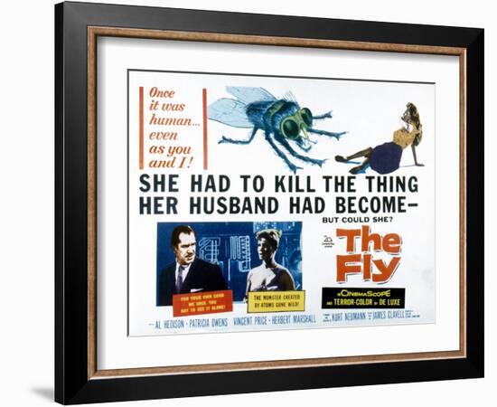 The Fly, Vincent Price, Patricia Owens, 1958-null-Framed Art Print