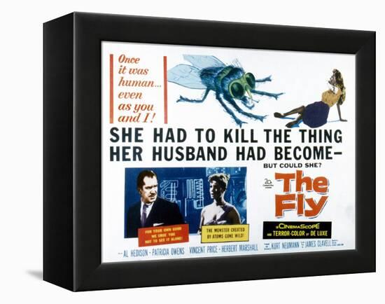 The Fly, Vincent Price, Patricia Owens, 1958-null-Framed Stretched Canvas